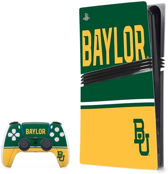 Skinit Decal Gaming Skin Compatible with PS5 Pro Bundle - Officially Licensed Baylor University Sic Em Design