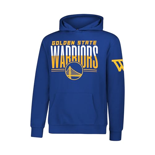 Ultra Game Boys' MVP Super Soft Pullover Hoodie Sweatshirt,Golden State Warriors,Team Color,8