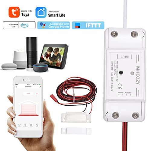 Splenssy Tuya Wifi+Bt Smart Garage Door Opener Controller Kit Intelligent Garage Controller Kit Timing Function Remote Monitoring Voice Control Compatible With Alexa,Google Home,Ifttt #TOP1