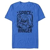 Disney Young Men’s Toy Story Buzz Lightyear Space Ranger Graphic T-Shirt Shirt, Royal Heather, Medium