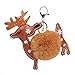 Produktbild Fliyeong Weihnachten Hirsch Plüsch Schlüsselbund Anhänger Schlüsselanhänger Halter Tasche Auto Charm Decor kreativ und nützlich