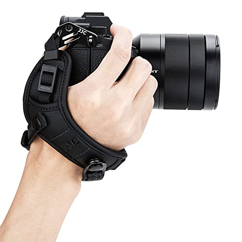 Image of JJC Deluxe Mirrorless Camera Hand Grip Strap for Sony A7V A7IV A6700 A6400 | for Sony A7III A7 III A7II A7 II A7CR A7CII A7R VI A7RV A7R IV III II A7SIII II A9III A1 ZV-E1 A6600 A6300 A6100 A6000 & More