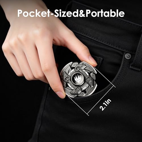 Image of INNOPLUS Fidget Spinner for Adults, Cool Open-Armor Metal Fidget with Magnetic Transformation, Portable Hand Spinner EDC Stress Relief Gadget for ADHD, Anxiety, Autism