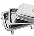 SUPER DEAL 8 Qt Stainless Steel 6 Pack Full Size Chafer Dish w/Water Pan, Food Pan, Fuel Holder and Lid For Buffet/Weddings/Parties/Banquets/Catering Events (6)