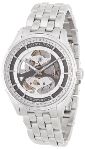 Hamilton Men's Jazzmaster Swiss-Automatic Watch with Stainless-Steel Strap, Silver, 20 (Model: H42555151)