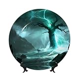 Cadeau idéal : nos assiettes décoratives en céramique avec support décorent parfaitement votre maison peuvent correspondre et créer différents styles. Elles sont parfaites comme cadeau d'anniversaire, de Saint-Valentin, de mariage, d'Halloween ou de Noël pour vos amis et votre famille