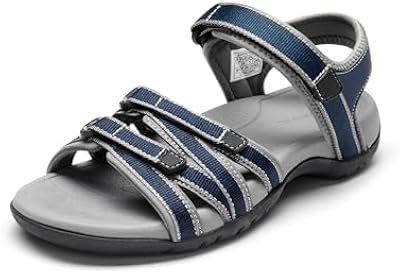DREAM PAIRS Womens Comfortable Hiking Walking Sandal with Adjustable Hook and Loop Strap, Sports, Tr...