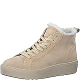 Tamaris Damen Bequemschuhe, Frauen Schnürschuhe,TOUCHit-Fußbett,warm gefüttert,Schnuerschuhe,straßenschuhe,Strassenschuhe,BEIGE,41 EU