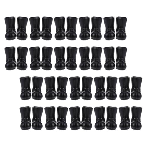 50pcs Decorative Mini Boot Santa Claus Shoes Miniature Xmas Props for Dollhouse Accessories Home Decor Cute Mini Shoes Ornaments for Christmas Decoration
