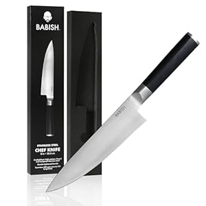 Babish High-Carbon 1.4116 German Steel Cutlery, 8″ Chef Kitchen Knife,