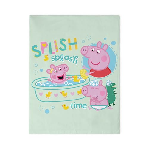 CafePress Peppa Pig: Splish Splash Twin Duvet Cover, Printed Comforter Cover, Unique Bedding,