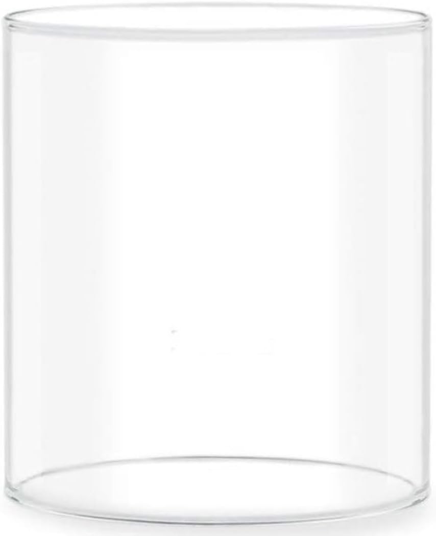 Ein Sof Large Size Borosilicate Glass Cover for Akhand Diyas - Akhand Jyoti Wind Protector, Tealight & Led tealights, 5.5 inches Height, 4.2 inches Width