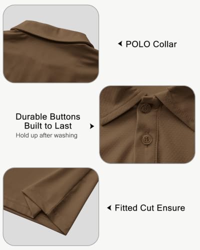 Image of MIVEI Kids' Performance School Uniform Polo Shirt Breathable UPF50+ | Youth Boys Girls Short Sleeve Golf Collared Shirts Grid Dry Fit Wrinkle Free Stretch Lightweight Cool Athletic Button Dress