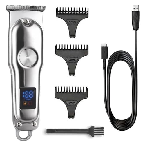 Tijeras de peluquería, Máquina Cortadora De Pelo Eléctrica for Peluquero, Profesional, Recargable, for El Cuidado La Barba, Borde