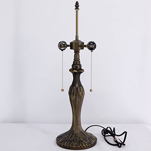 Image of WERFACTORY Zinc Tiffany Table Lamp Base Replacement Only 24 Inch Tall