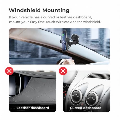 iOttie Car Charger Easy One Touch Wireless 2 Qi Charging Dashboard Phone Mount for iPhone, Samsung Galaxy, Huawei, LG, Smartphones - image 6