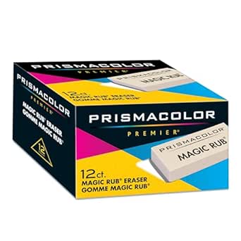 Prismacolor Magic Rub Eraser No 1954 12box Min 1 Box White Amazon In