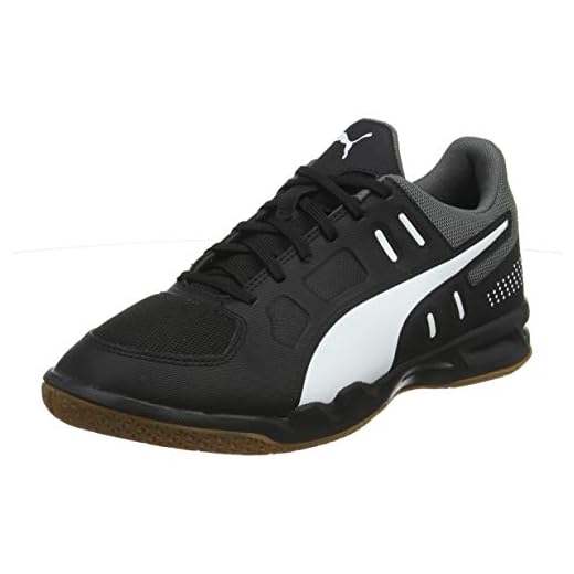 PUMA AURIZ, Zapatos de fútbol para Hombre, Negro Black White/Castlerock/Gum, 40 EU