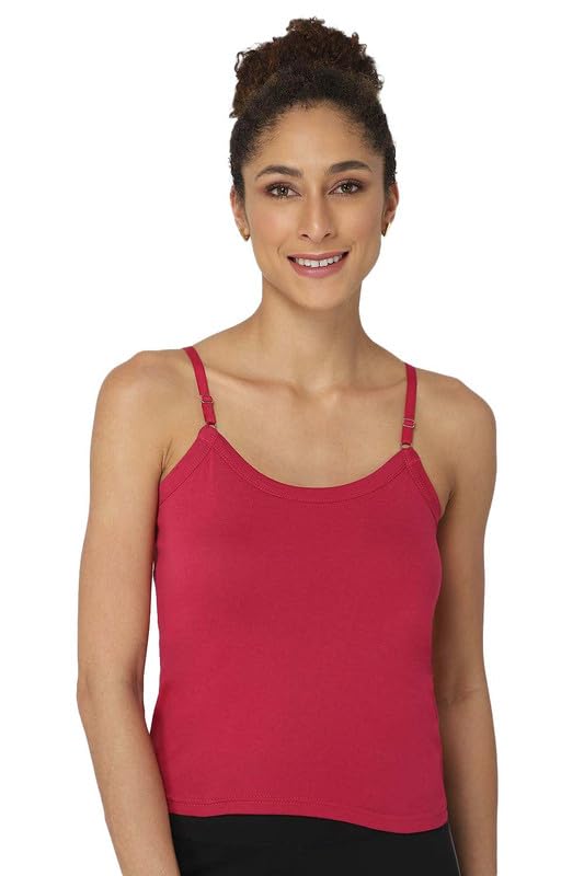 Image of Intimacy Cotton Camisole for Women with Adjustable Straps - Soft & Breathable Everyday Wear Slip for Women