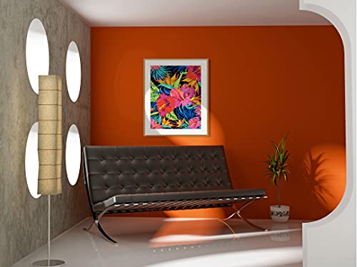 Schipper 609130851 Malen nach Zahlen - Exotische Blütenträume - Bilder malen für Erwachsene, inklusive Pinsel und Acrylfarben, 40 x 50 cm – Bild 6