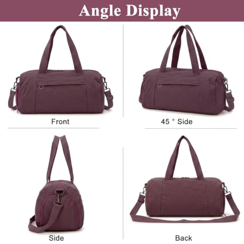 Image of PALAY Gym Duffle Bag Waterproof Purple Weekend Travel Bag