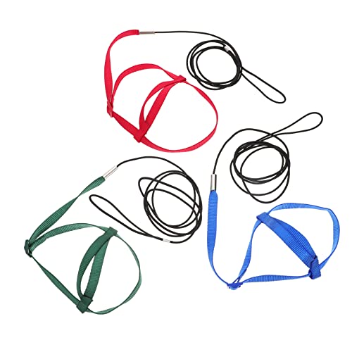 Toddmomy 3Pcs Adjustable Bird Harness Bird Fly Training Leash for Parrots Loss Provides Easy Off Durable Design