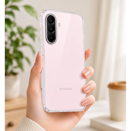 Image of Crystal Clear Case Compatible with Samsung A27 5G | Raised Bumps for Camera & Screen Protection | Clear Soft Silicone Back Case Cover for Samsung Galaxy A27 5G / M47 5G (TPU | Transparent)