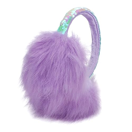 Womens Girls Winter Outdoor Furry Ear Warmers Warm Fluffy Ear Muffs Cute Faux Fur Earmuff for Boys Girls4
