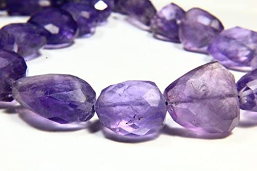Améthyste véritable en fil de 13 pouces pour remplacer vos perles synthétiques