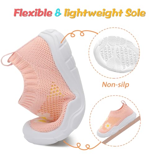 Image of JOINFREE Toddler Boys Girls Sneaker Slip On Shoes Kids Lightweight Breathable Walking Shoes