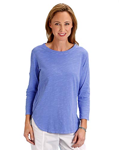 Fresh Produce Womens Comfortable Casual Summer Beach Scoop Neck Cotton Catalina Shirt