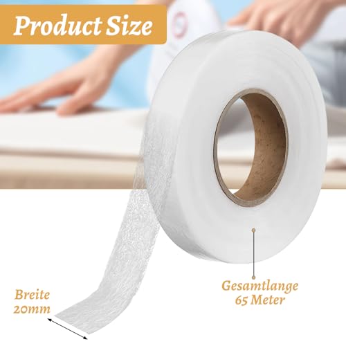 ARWIG Wonderweb Ruban Thermocollant 65m | sans Couture, pour réparer Pantalons, Extra Robuste pour Rideaux & Tissus (2cm x 65m) – vue 2
