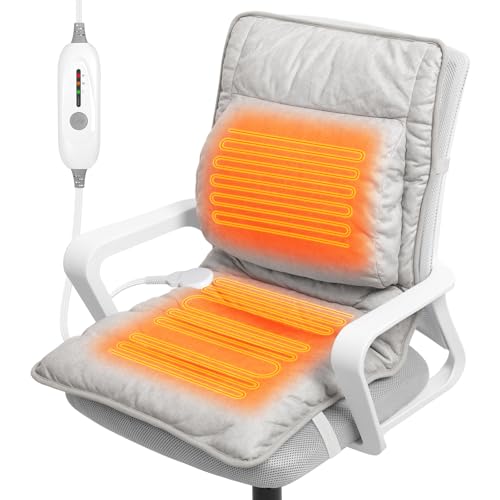 Heated Seat Cushion for Office Chair with Lumbar Support,...