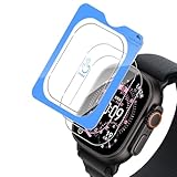 Yenwen Vetro Temperato per Apple Watch Ultra 3 49mm Protezione, con Kit di Installazione, 3 Pezzi Pellicola Protettiva 9H Durezza Anti-Graffio Temperato Schermo, Senza Bolle Trasparente