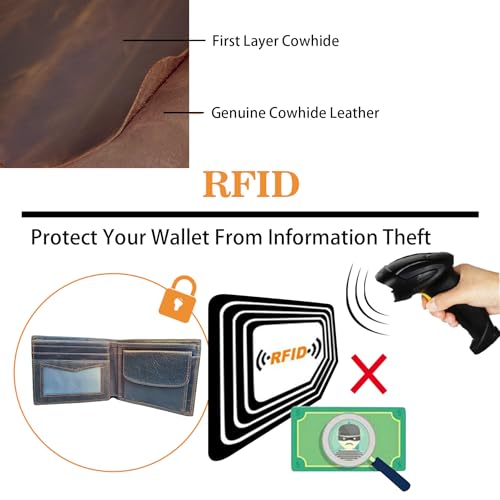 Gifts for Men,Men's Wallet Gifts Boxed and Engraved Card Set, Perfect Male Gifts for Him, Birthday Present for Boyfriend,Christmas,Wedding Anniversary Romantic Gifts4