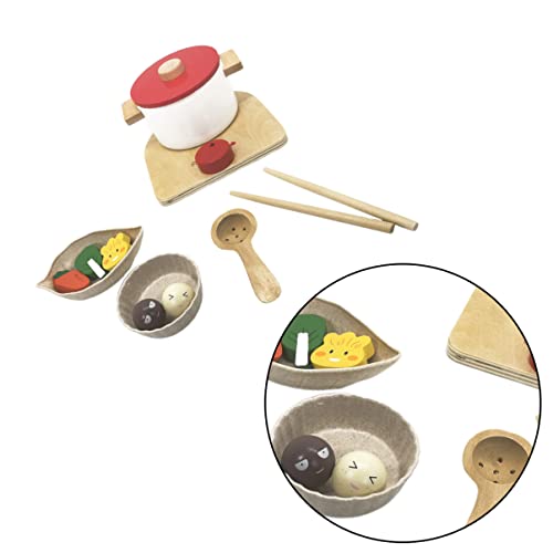 Safigle Kids Toys 1 Set Kids Pot Adorable For Toy Diy Children Hot Hotpot Kitchen Wood Cooking Food Kids Play Sets Children Toys #TOP1