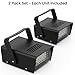 QWORK Mini LED Strobe Light 2 Pack – 32 White LEDs, 3W Plug-in Flash Effect for Party, Holiday & Dance, 3.3 x 2.1 x 4.5 inches