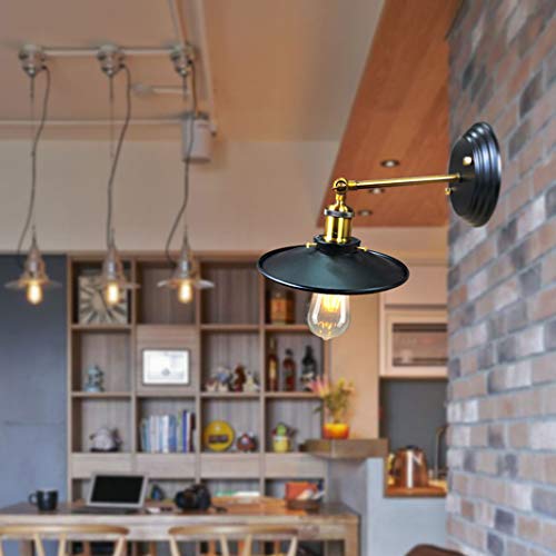 Pantalla Edison ajustable para aplique de pared retro que soluciona rincones oscuros 3