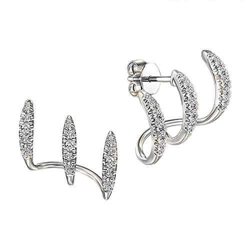 Pendientes de aro para mujer, modernos, minimalistas, delicados, pequeños, pequeños, aretes de aro de rosa, Verde, rosa, Taille unique