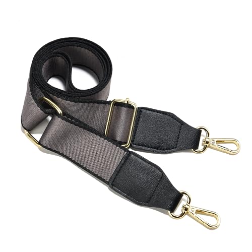 Image of Purse Strap Wide Replacement Crossbody Bag Straps, 1.5 inch Canvas Handbag Shoulder Strap, Adjustable Tote Belt（Gold Hardware