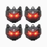 X-octenol Solar Powered Racoon Repellent Devices with Flashing Lights, Waterproof Coyote Deterrent Device Energy-Efficient Predator Lights for Chicken Coop