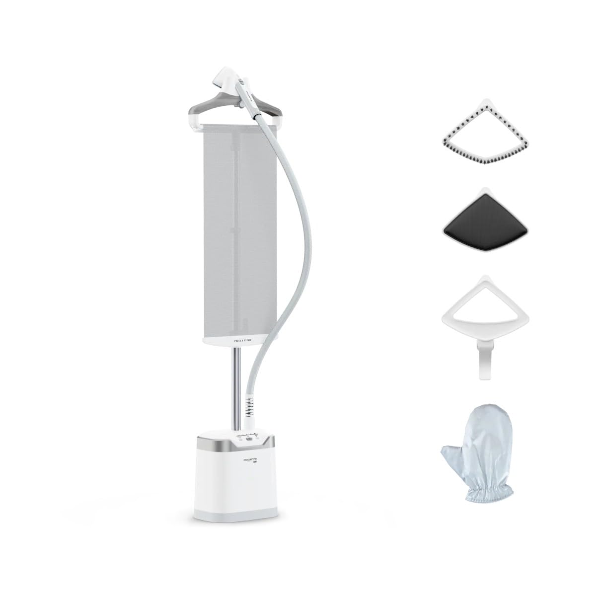 Rowenta Pro Style Care - Spazzola a vapore 2000 W, stiratura verticale, vapore potente fino a 42 g/min, sistema Press & Steam, testina XL, rapido riscaldamento, 1,3 capacità, IS8470