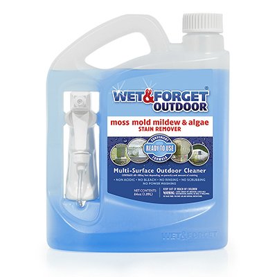 Wet & Forget804064 Outdoor Spray Cleaner, 64 oz. - Quantity 4