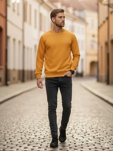 Image of Lux Cozi Men's Cotton Crew Neck Full Sleeve Sweatshirt | Sweatshirt for Men
