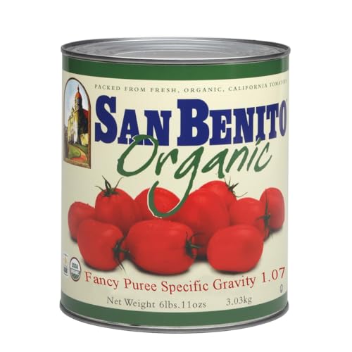 San Benito Organic Canned Tomato Puree - (6 x 10 Lb Cans) image 2