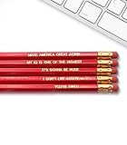 Trump - Inspirational Pencils Engraved With Funny And Motivational Sayings For School And The Office