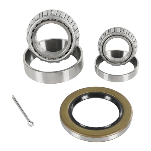 1 Set 25580 LM67048 Boat Trailer Axle Bearings Kit 22333TB/10-36 Grease Seal Cotter Pin for 5200 lbs Axles #D42 Spindle
