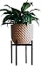 Plant Stand for Indoor & Outdoor Pots - Black, Metal Potted Plant Holder for House, Garden & Patio - Mid-Century Patented Design - Medium, By Thorne & Co.