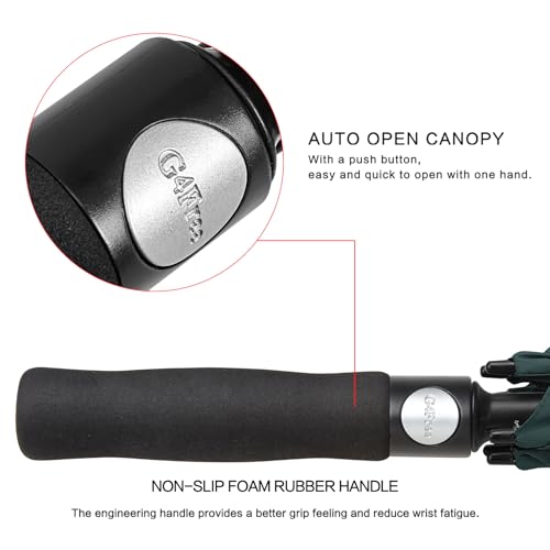 Image of G4Free 47 /54 /62 /68 Inch Automatic Open Golf Umbrella Oversize Extra Large Double Canopy Vented Windproof Waterproof Stick Umbrellas