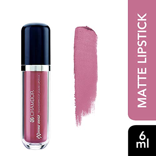 Image of CHAMBOR Extreme Wear Transfer proofMatte Liquid Lipstick (Effortless Pink No.402, 6 ml)